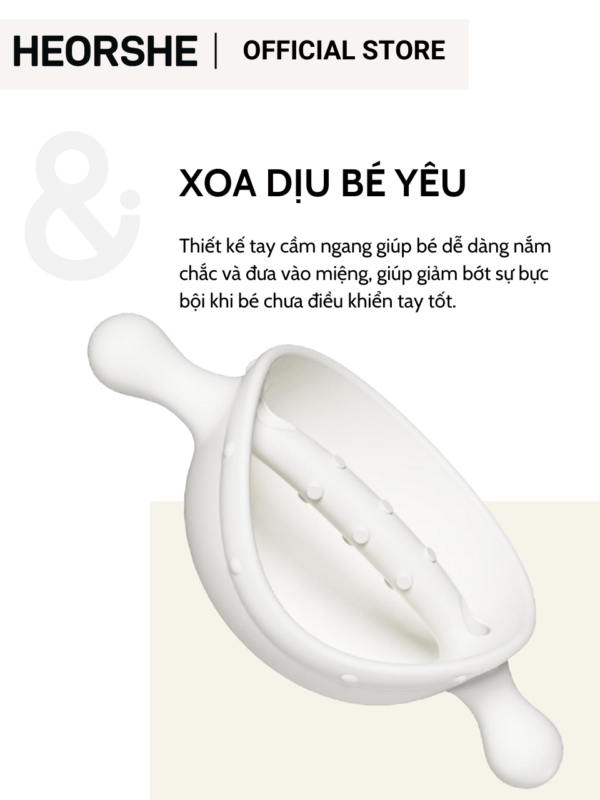 Gặm Nướu Nhà Khám Phá HEORSHE cầm tay Silicone cao cấp - Hình ảnh 4