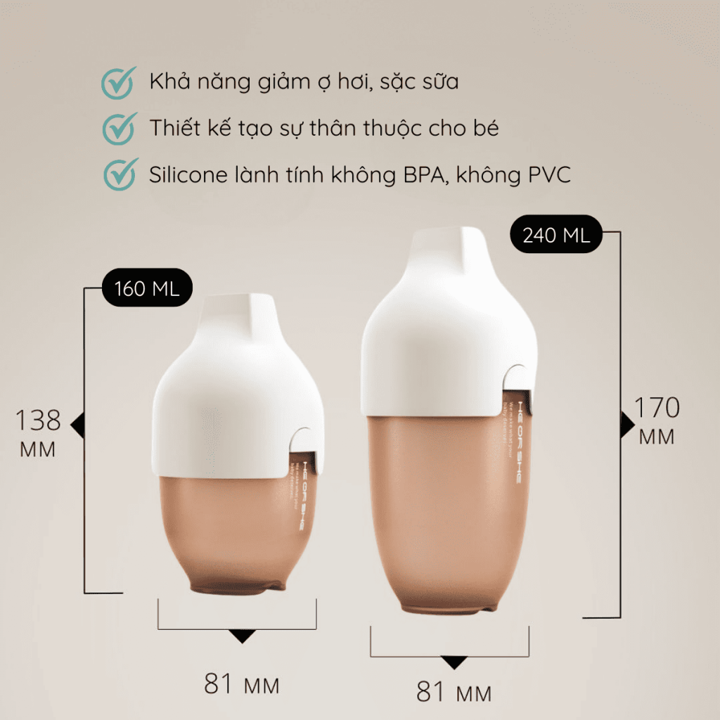 Bình sữa silicon