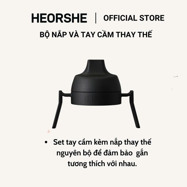 Bộ Nắp Và Tay Cầm Bình Tập Uống Nước HEORSHE