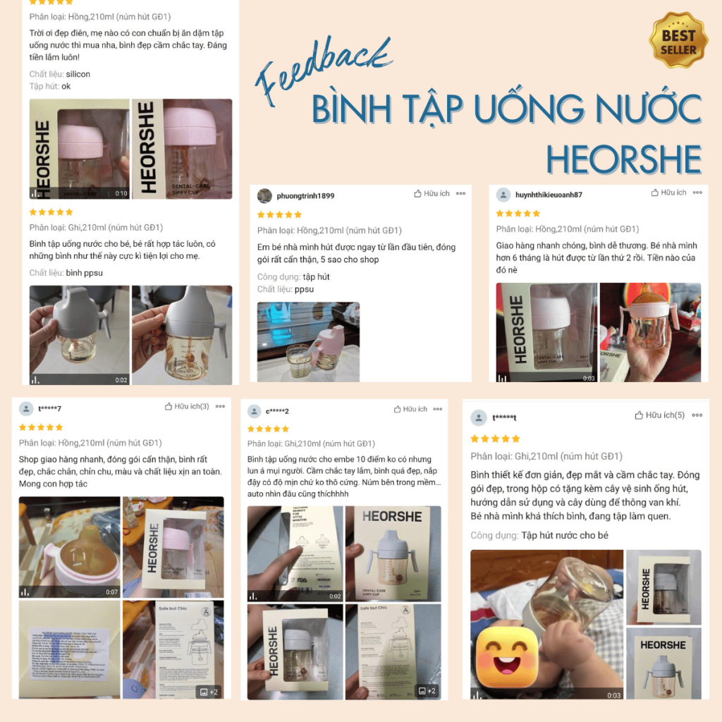 bình tập uống heorshe