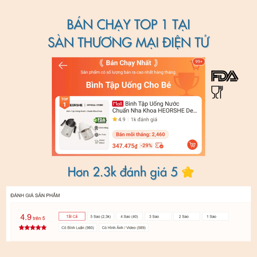 bình tập uống heorshe