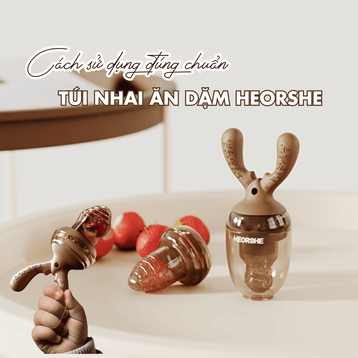 túi nhai ăn dặm heorshe