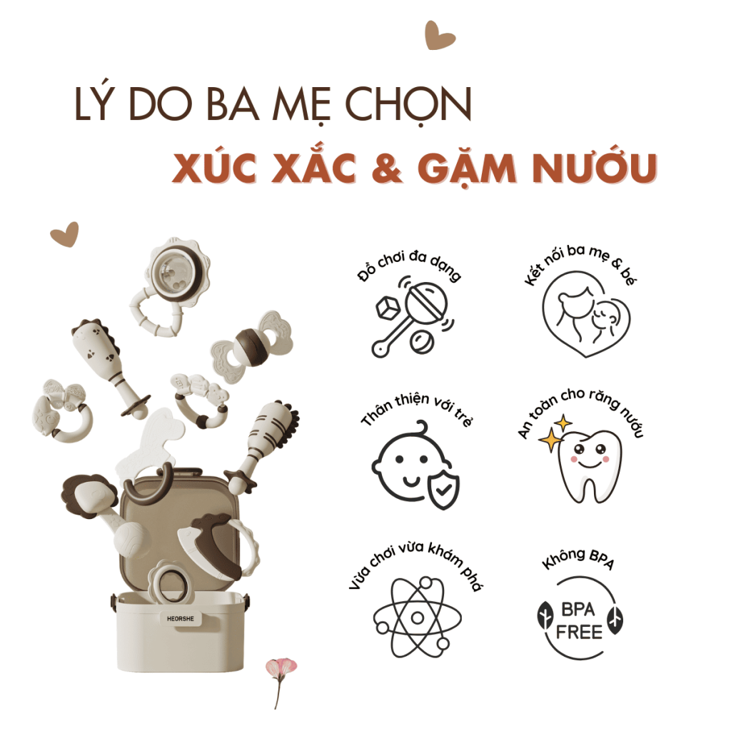 xúc xắc gặm nướu heorshe